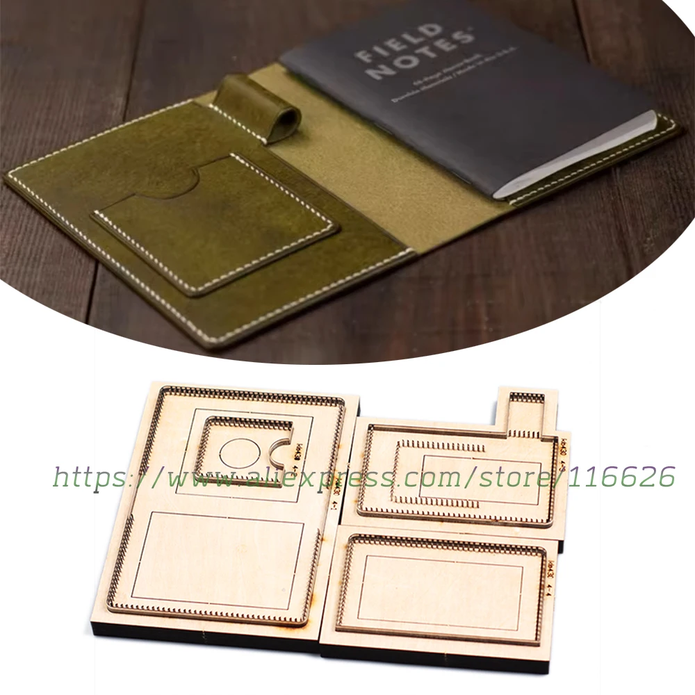cutting mold for DIY leather craft note book cover  knife mold metal hollowed punch tool blade 15.2x11cm