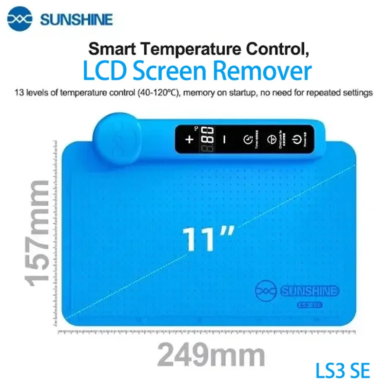 

SUNSHINE LS3 SE LCD Screen Separator precise temperature control 11-inch compatible heating area works heat-resistant, anti-slip