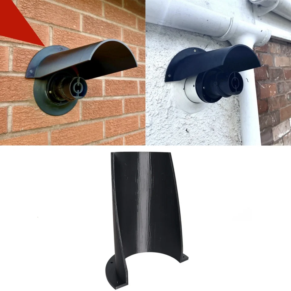 Boiler Flue Rain Snow Cover For Vaillant Baxi Ideal Glowworm Worcester Chimney Cap Weather Guard Protection Outdoor Replacement