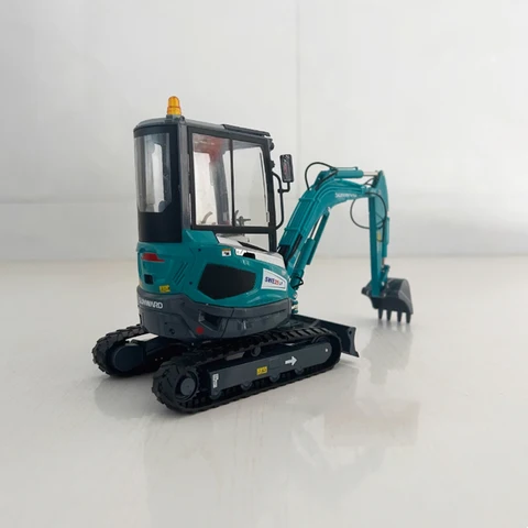 Diecast 1:20 Scale SUNWARD SWE25U Small Rotary Excavator Alloy Engineering Vehicle Model Collection Display Gift Ornament