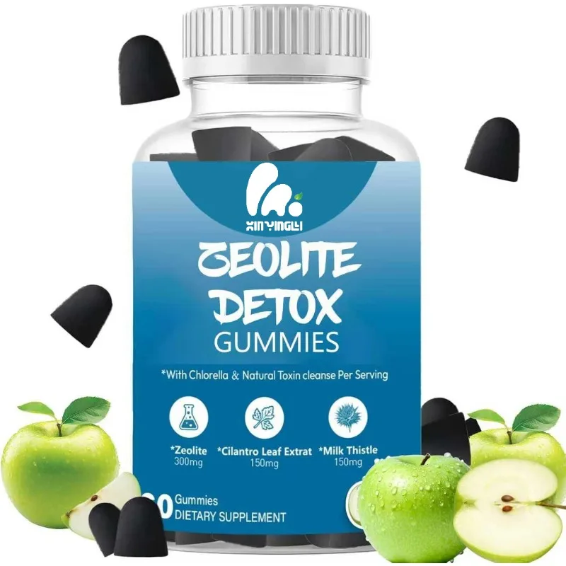 

Adult zeolite cleaning gummies, microalgae, coriander leaves, milk thistle, immune health support