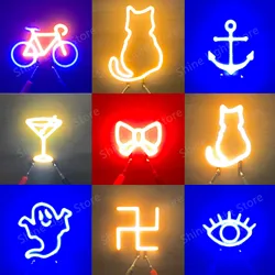 LED 3V Min LED COB Color Light Source Holiday Pattern Atmosphere Light Neon Light Birthday Christmas Party Light Accessories