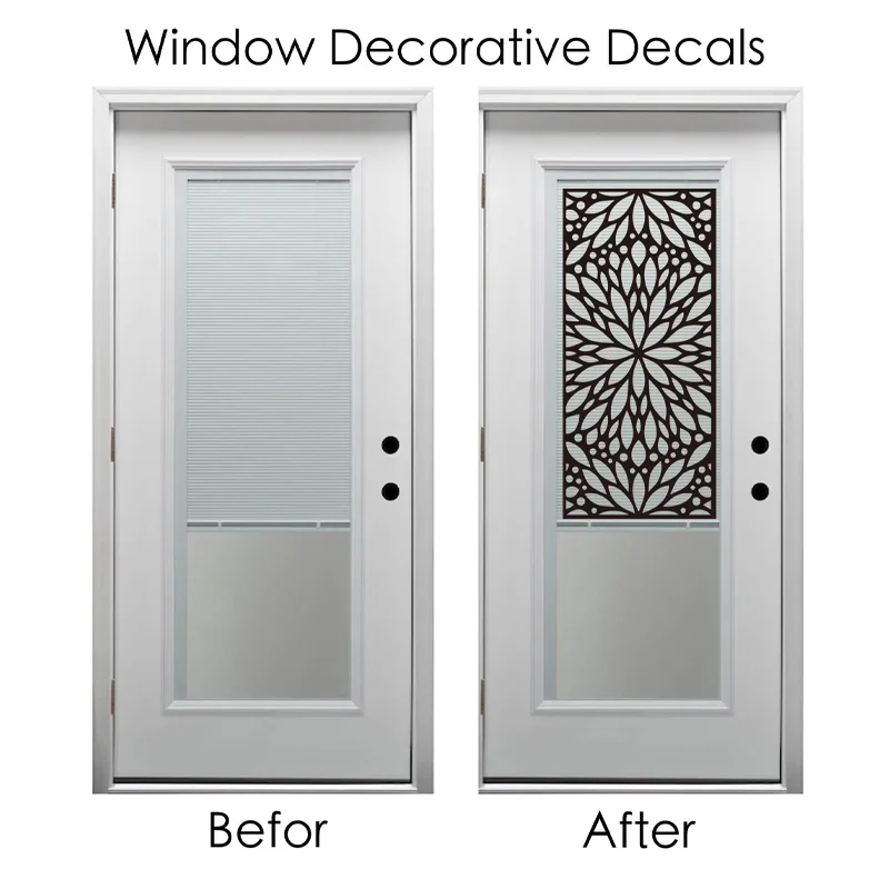Give Your Home A Makeover with Beautiful Window Decal Doors Window Glass Sticker Removable Islamic Patterns Home Decoration Q079