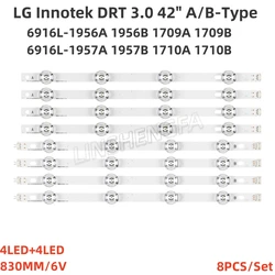 8-24PCS LED Backlight Strip For LG Innotek DRT 3.0 42” AB  AGF78402101 NC420DUN-VUBP1 T420HVF07 42LB650V 42LB561U/582V/582B/5550