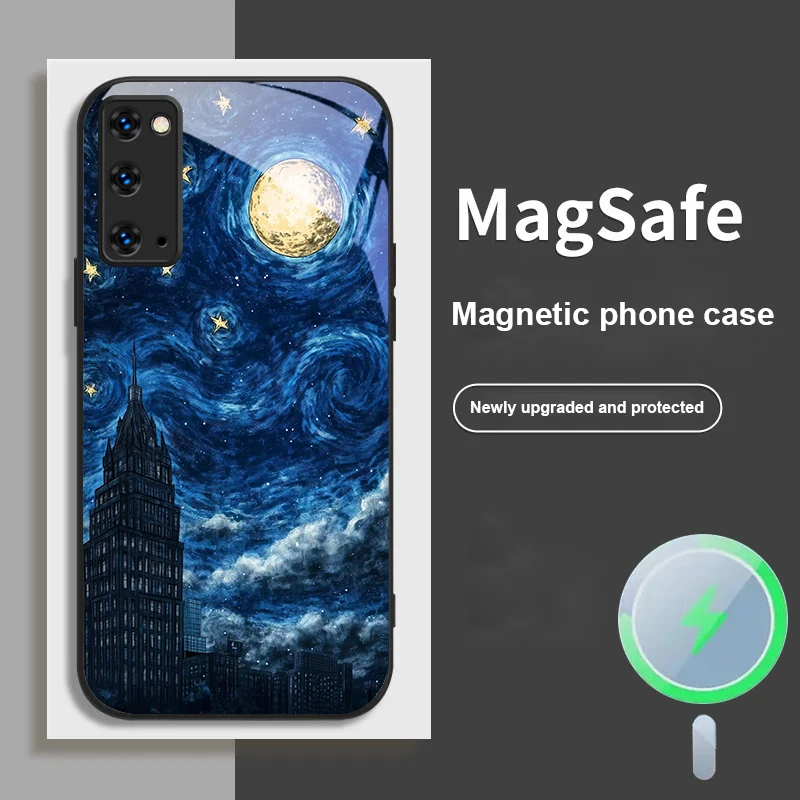 Koi swimming вокруг чехла для телефона Samsung S25 S8 S9 S10 S20Ultra S21 Pro S22 Plus S23 FE S24 Ultra S25 Edge Magsafe Glass