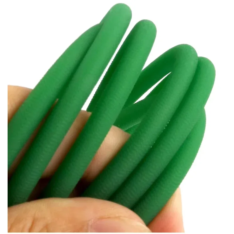 1Meter 1.5/2/2.5/3/3.5/4/4.5/5.5/6/7/8/9/12/15mm~18mm Green Coarse Smooth Polyurethane Solid PU Round Belt Round Belt Drive Belt