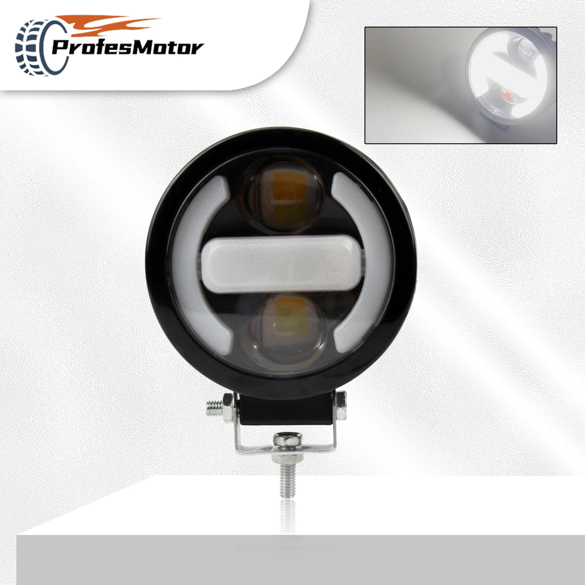 

Universal 3.5 inch Motorcycle LED Headlight Angel Eyes For Yamaha Suzuki Scooter DirtBike Driving Light Fog Light Modified Parts