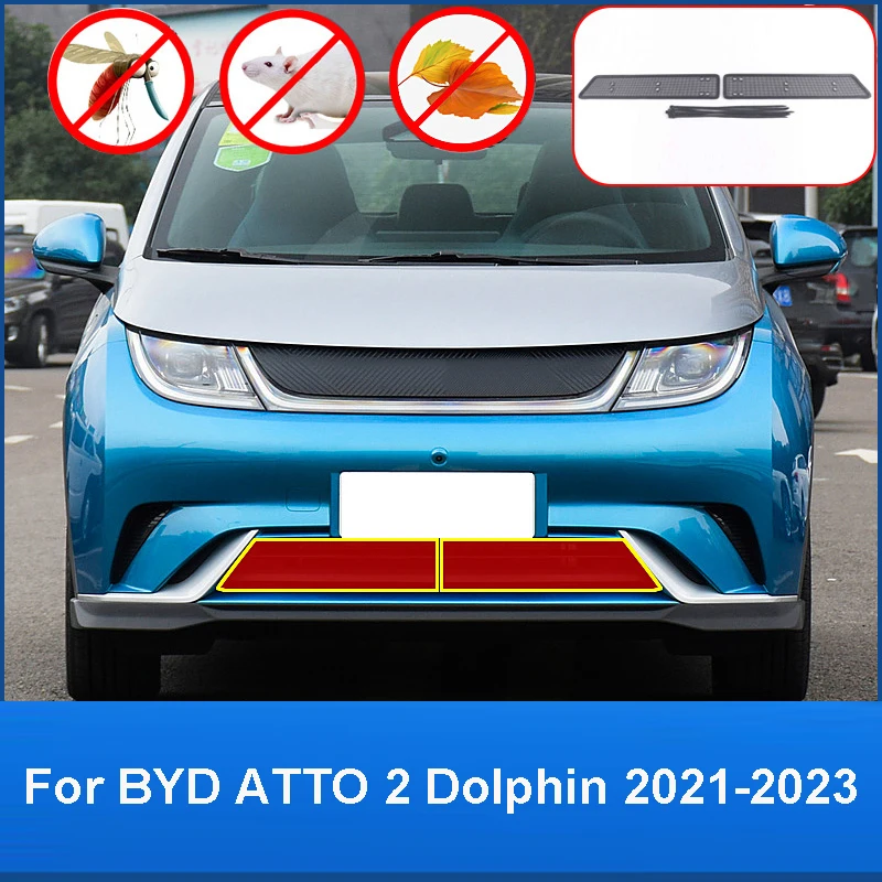 

For BYD ATTO 2 Dolphin EA1 EV 2021-2023 Car Front Grill Guard Grille Insect Screen Auto Anti-insect Net Protection Cover