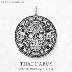 Skull Mask Pendant Spring Fine Jewelry Rebel Street Accessorie 925 Sterling Silver Vintage Gift For Women Men