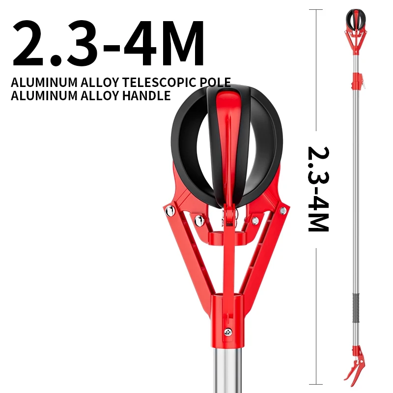 أداة قطف التفاح قطف الفاكهة قطعة أثرية عمود تلسكوبي على ارتفاعات عالية مخلب الفاكهة الخوخ ثلاثة مخالب قطف جهاز قطف الفاكهة