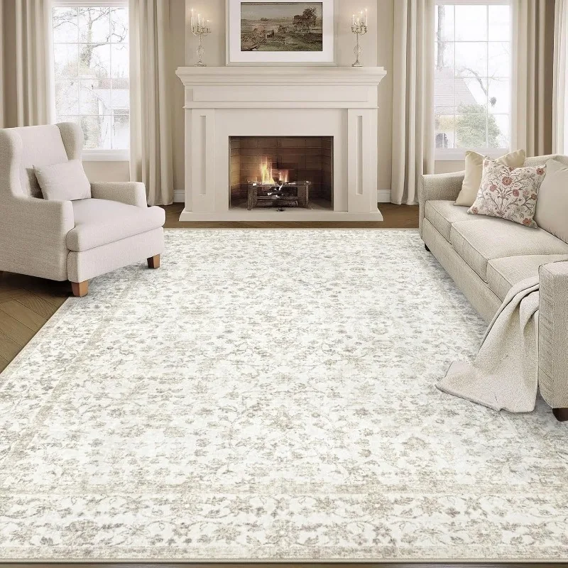 Vintage Bohemian Printed Large Area Living Room Carpet Sofa Table Non-slip Floor Mat Foldable Machine Washable Bedside Rug Ковер