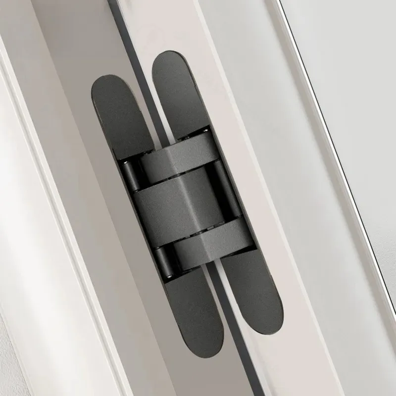 Invisible Door Hinge 3D Adjustable Hidden Hinge for Wooden Door Installation Outer Opening Concealed Pivot Hardware