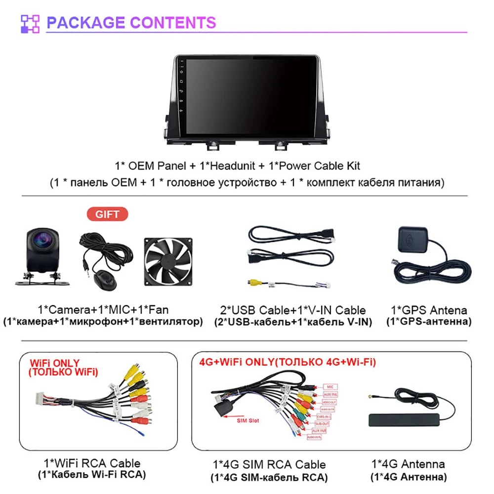Android 16 Carplay Auto Car BT Navigation Radio Multimedia Player For Kia Morning 3 Picanto 2017 2018 2019 2020 24-Hour Shipping