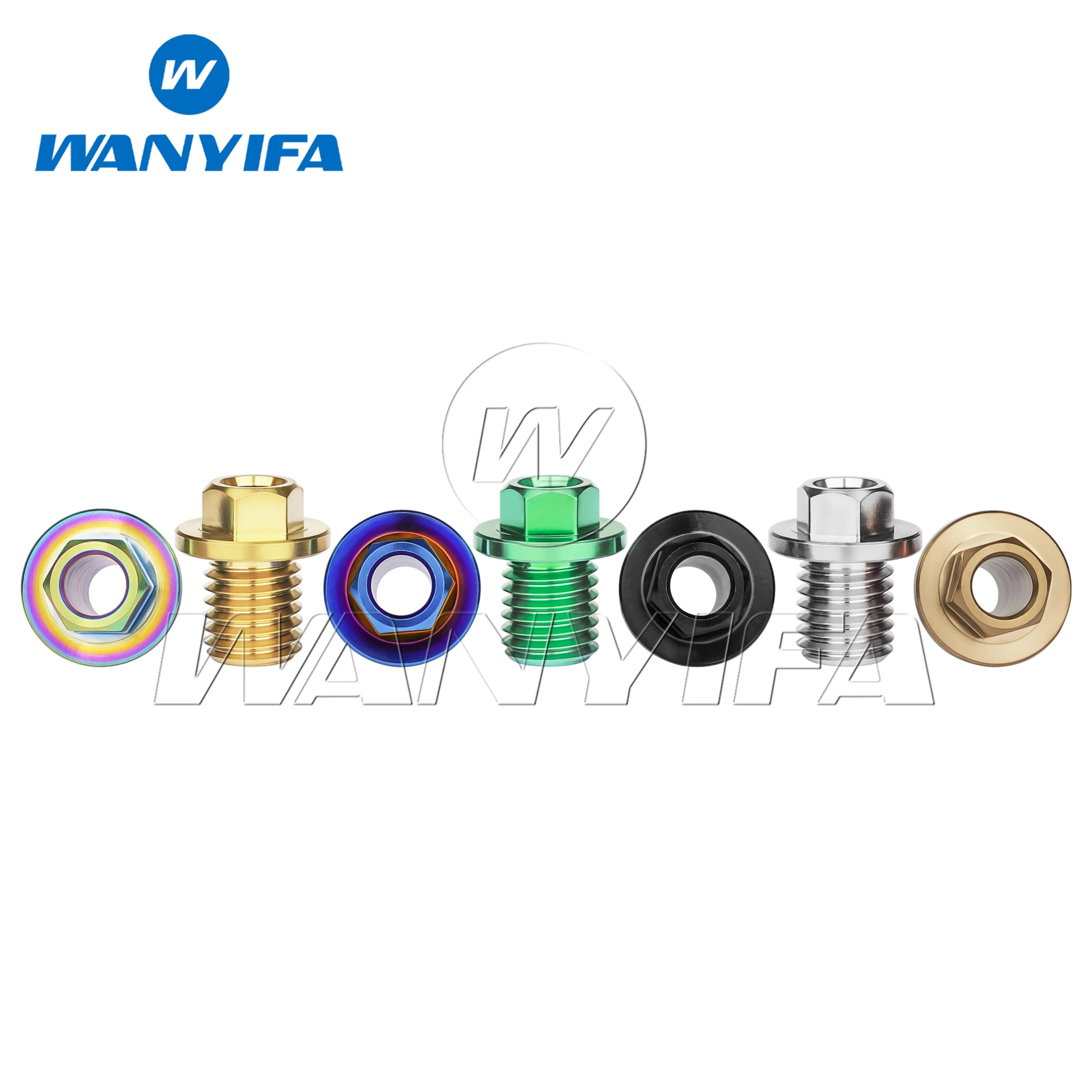 

Wanyifa Titanium Hose Locking Bolts by M7 Oil Injection Hole Screw & M9 Oil Pipe Hose Lock Screw for Shimano Road Bicycles