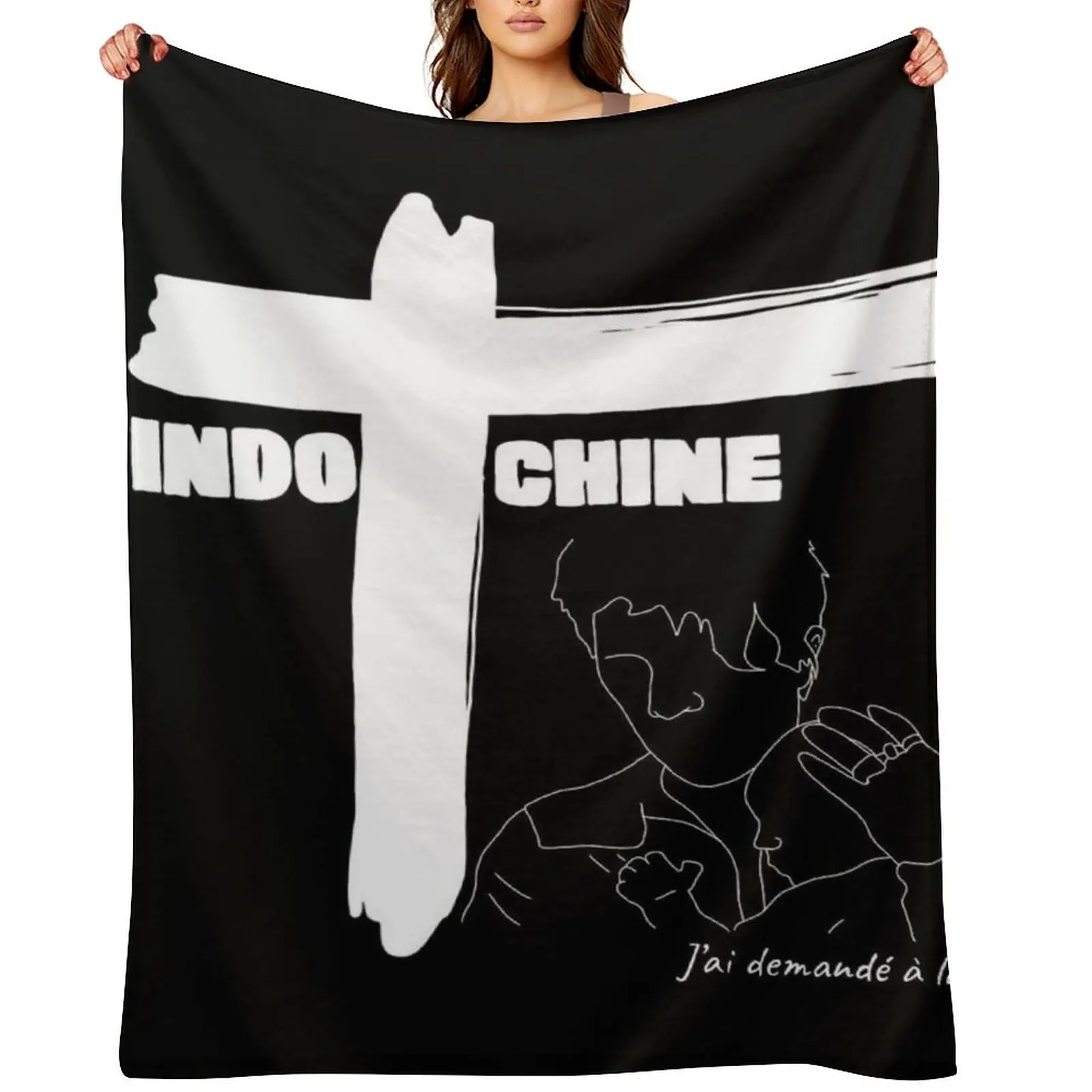 INDOCHINE Throw Blanket Picnic Decorative Sofa Bed covers Loose Blankets