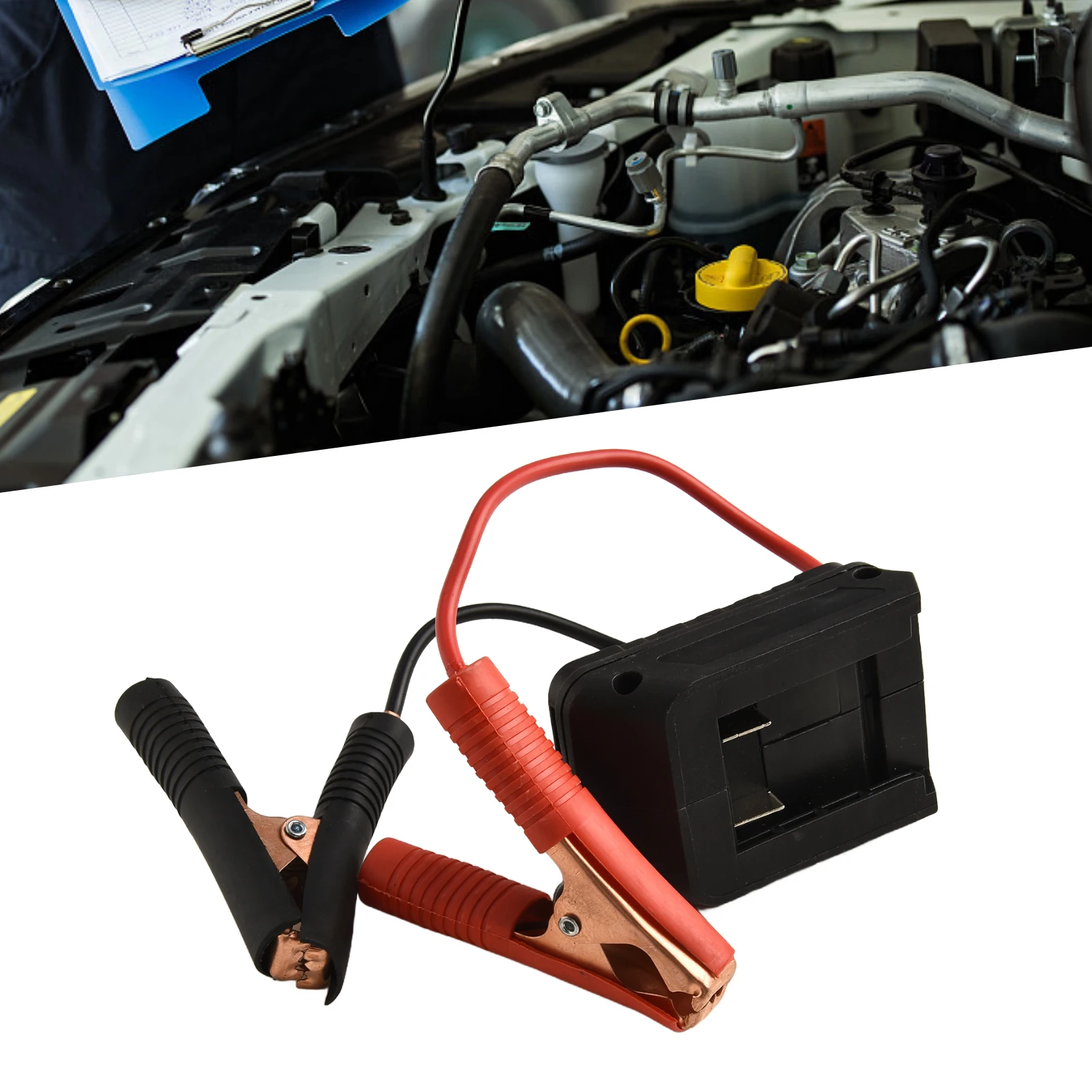 Car Charger Black Red Jump Starter Easy To Use Reliable Performance Wear-Resistant Anti-Corrosion Quick Installation