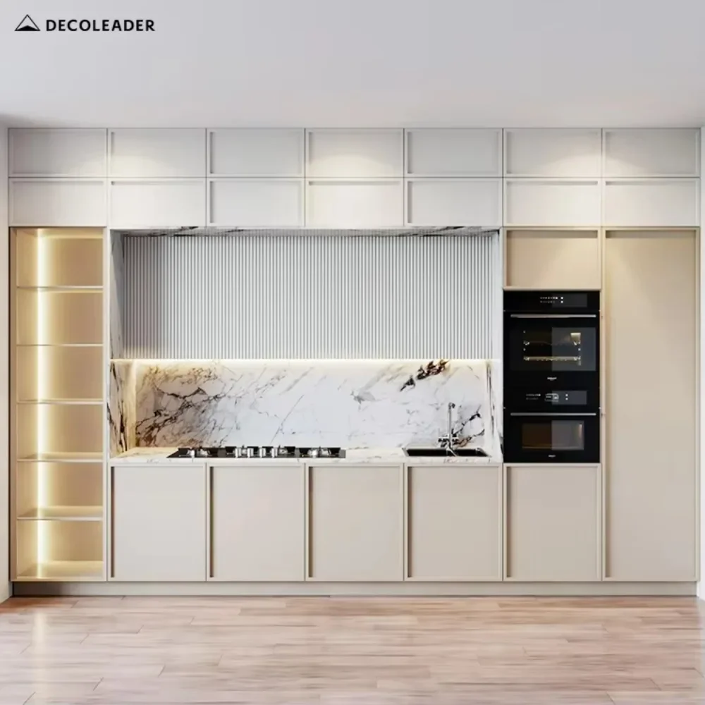 Custom Cabinet Maker New Hampton Modern Kitchen Cabinet Wholesale Distribute Environmental Friendly Kitchen Furniture 1 Set