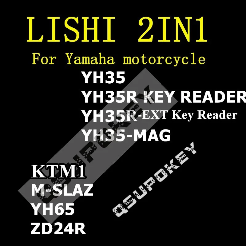 Discount LISHI YH35 YH35R-MAG YH35R READER YH35R-EXT KTM1  M-SLAZ YH65 ZD24R 2 IN 1 Locksmith Tools FOR YAMAHA LISHI TOOLS