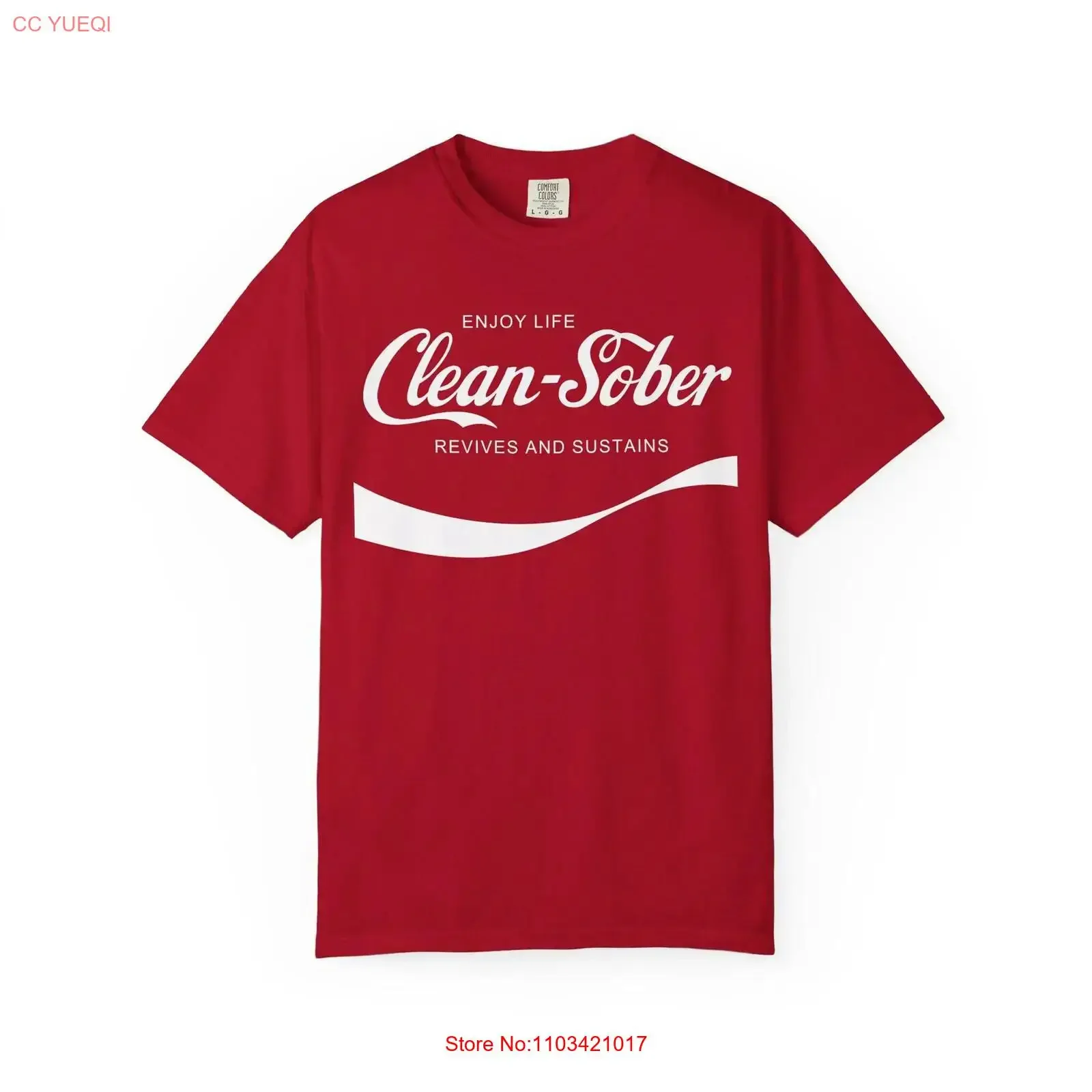 Camiseta Premium Vintage Lavada con Parodia Divertida de Cola Clean Sober, para AA, NA, Al Anon, Recuperación, Rehabilitación, Sobriedad, Aniversario, Hitos