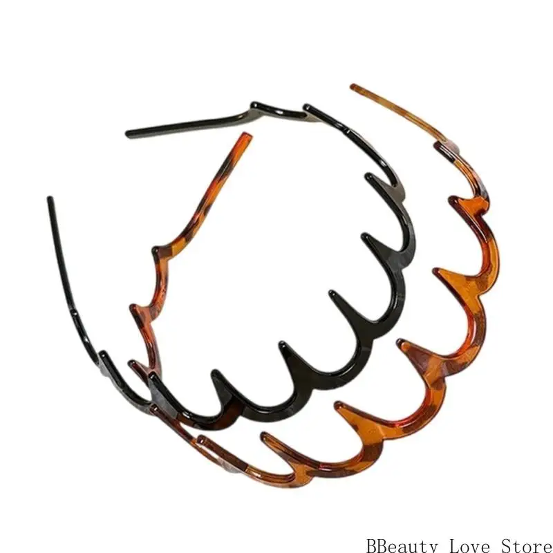 Central cabello 2 piezas para mujeres diadema plástica ligera para manejar cabello suelto durante los entrenamientos y