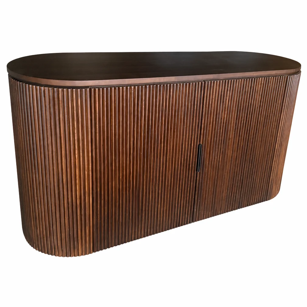 &High-End Luxury American-Style Solid Wood Media Console Sideboard Cabinet Multi-Purpose Eco-Friendly Living Room Furniture