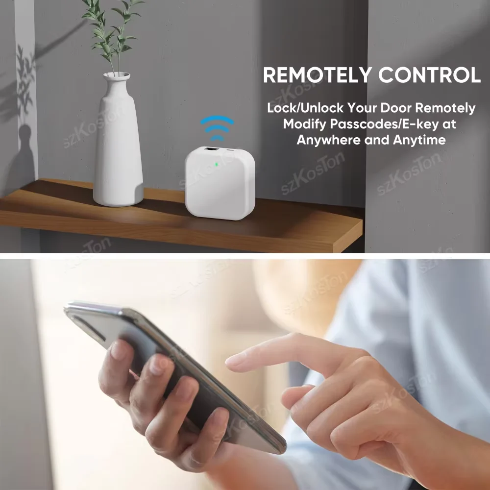 Zdjęcie 3: TTLock APP Device G3 Gateway With RJ45 Ethernet Port Smart Door Lock Wired Gateway Remote Unlock Voice Control for Alexa Google