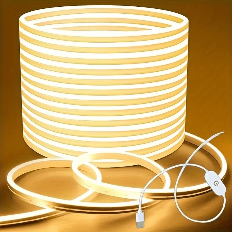 Touch-controlled LED Strip Lights, Suitable for Bedroom Decor and Anniversary Celebrations, Christmas, Halloween