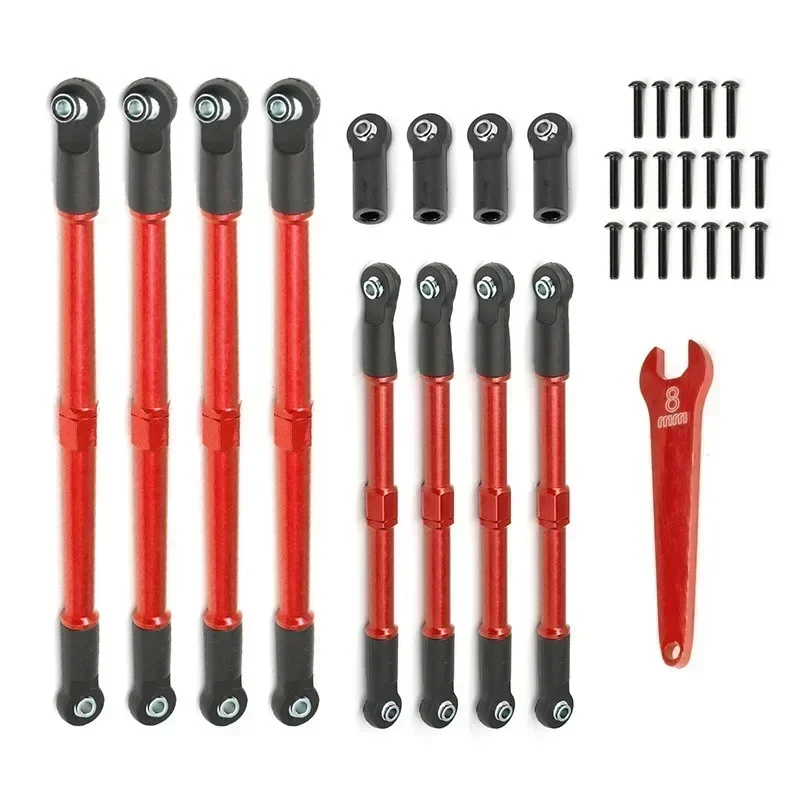 8pcs Metal Push Rod Toe links Turnbuckle 5319X 5338R for 1/10 Trxs Summit Revo 3.3 RC Car Upgrade Parts Accessories D251