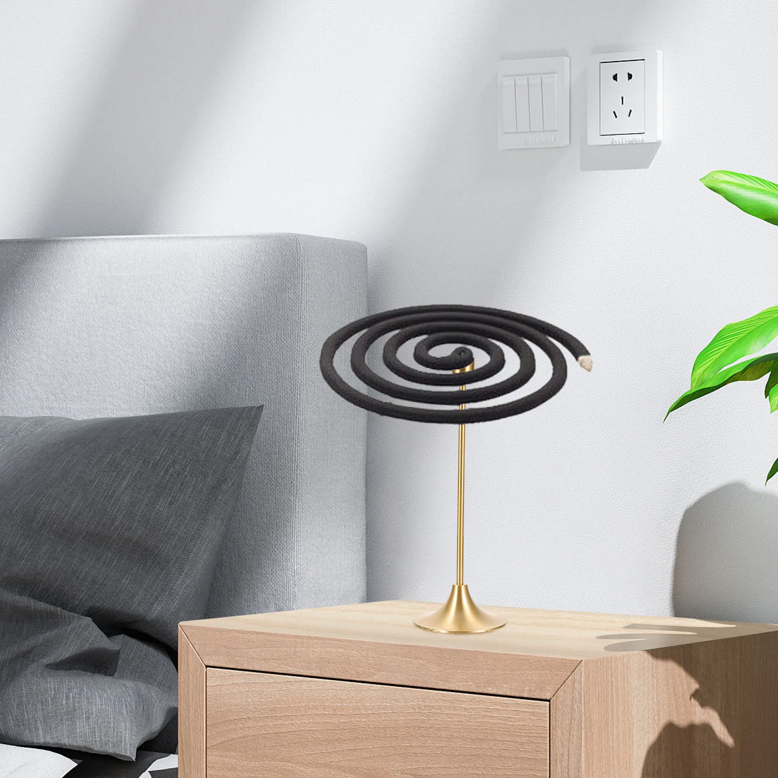 

Brass Coil Holder Clip U Shape Clip Fireproof Windproof Incense Holder For Bedroom Home Decor Incense Burner Coil Storage