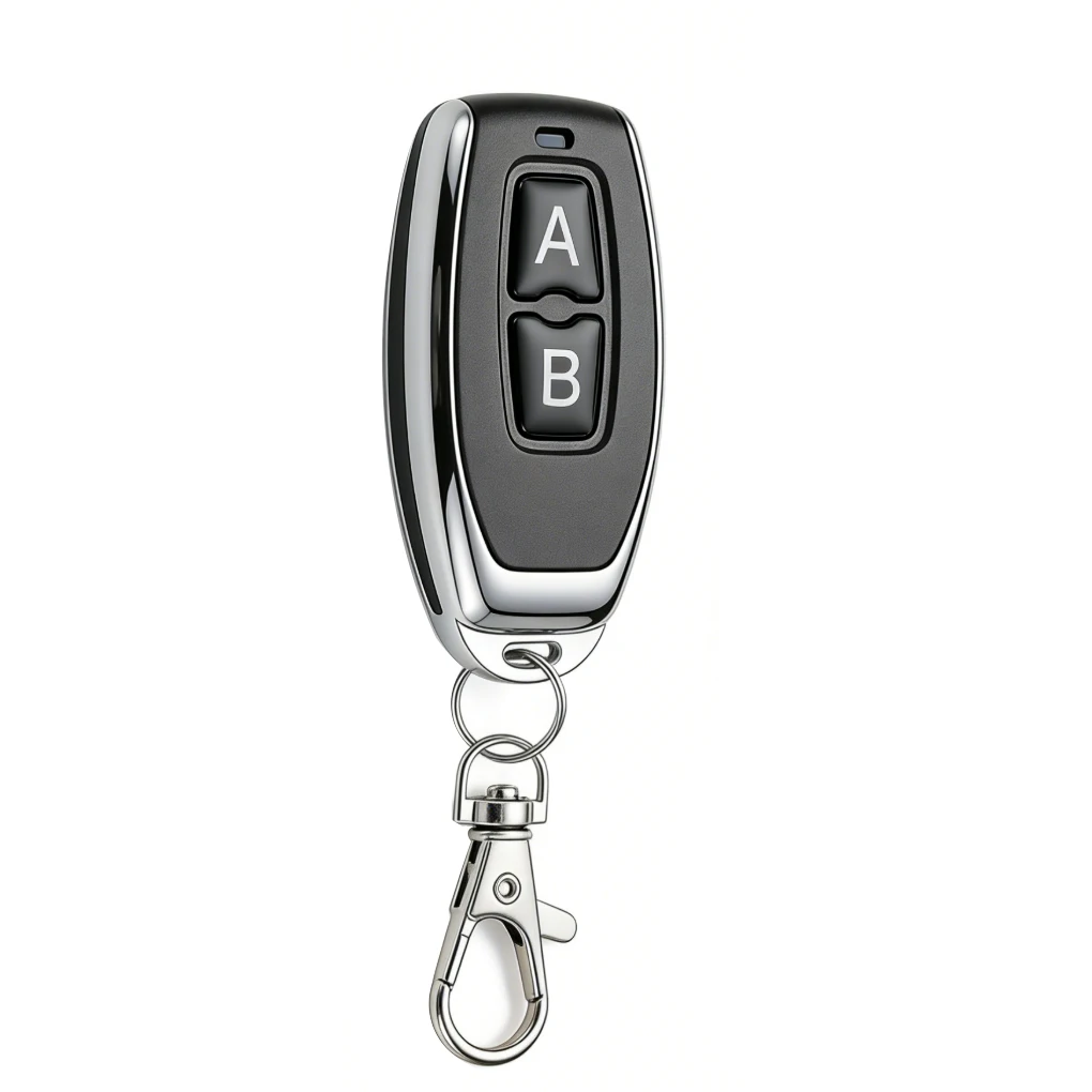 2-Channel 433.92MHz Fixed Learning Code, Suitable for Guardrails and Door Push Rods, Garage Doors