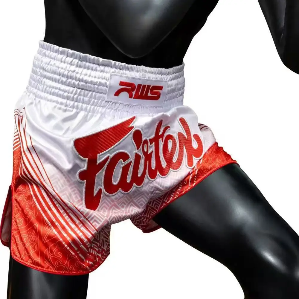 RWS-competition Cooperation MMA Limited Edition Muay Thai Shorts Unisex Boxing Training Shorts Fitness Fighting Sports Pants
