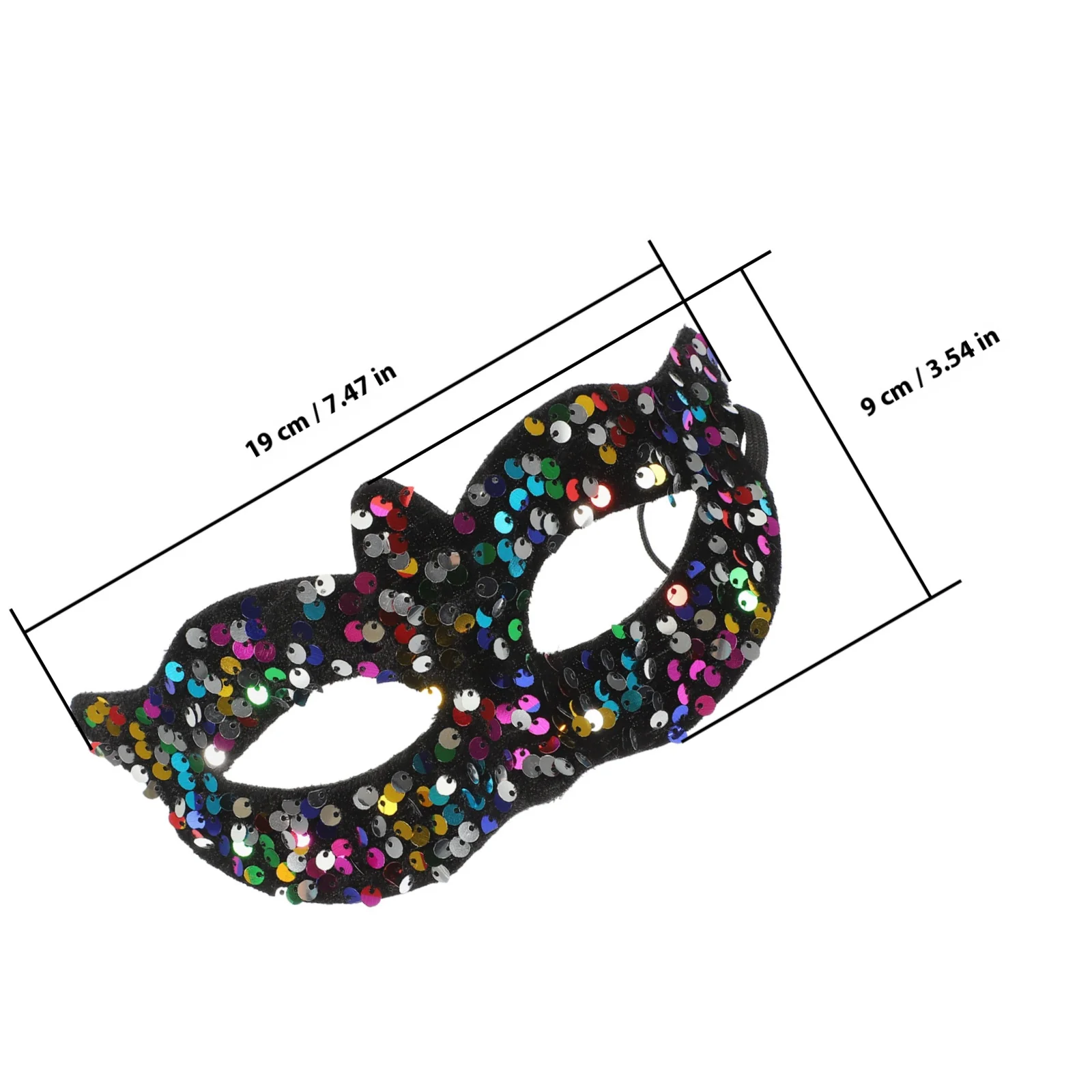 Masque de mascarade léger en Pvc de haute qualité pour femmes, petit masque vénitien de fête de carnaval Cosplay Mardi Gras avec