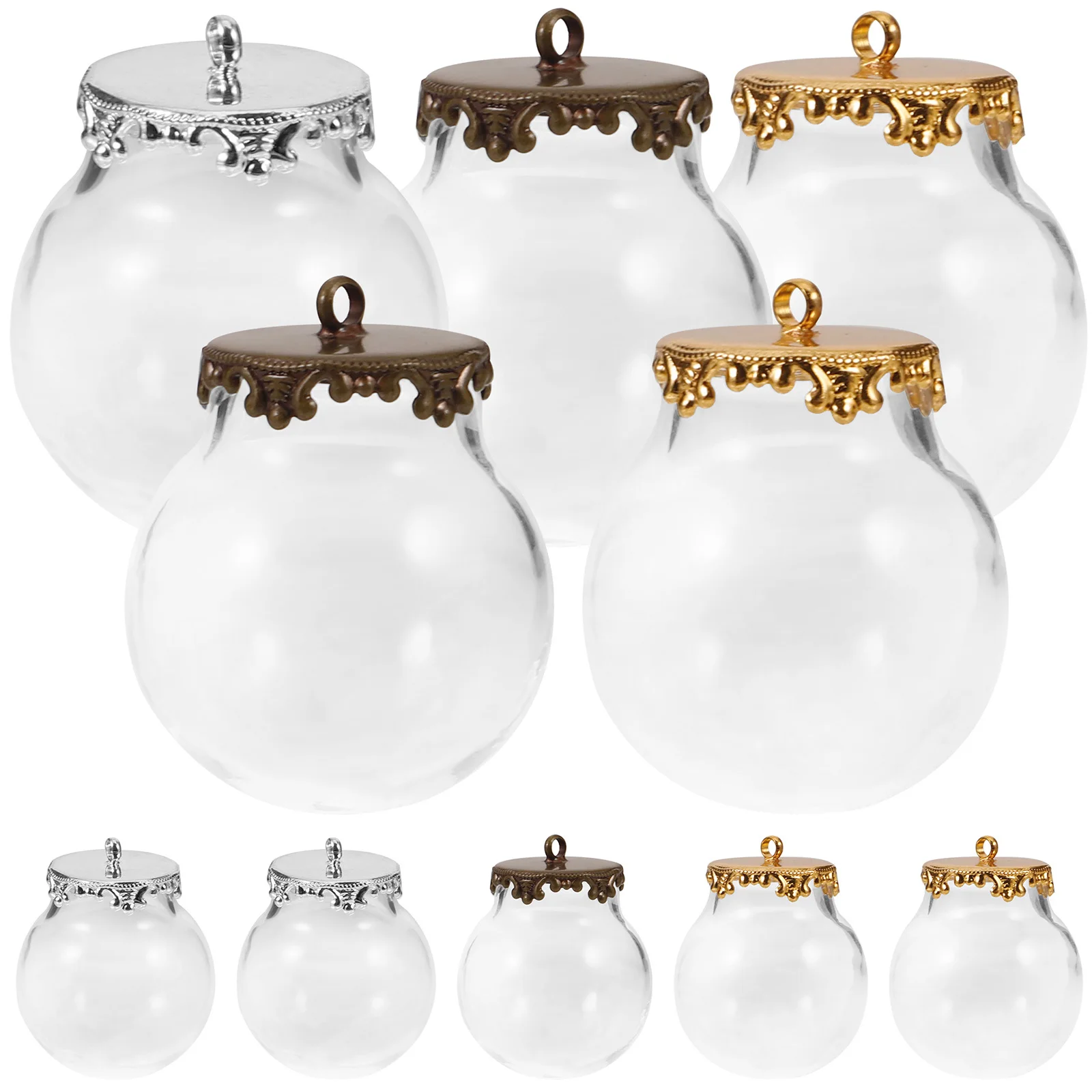 

10 шт. маленькие флаконы с крышкой, подвески для стеклянных бутылок для поделок своими руками и путешествий, сувениры на память, мини-бутылки для желаний, стеклянные банки