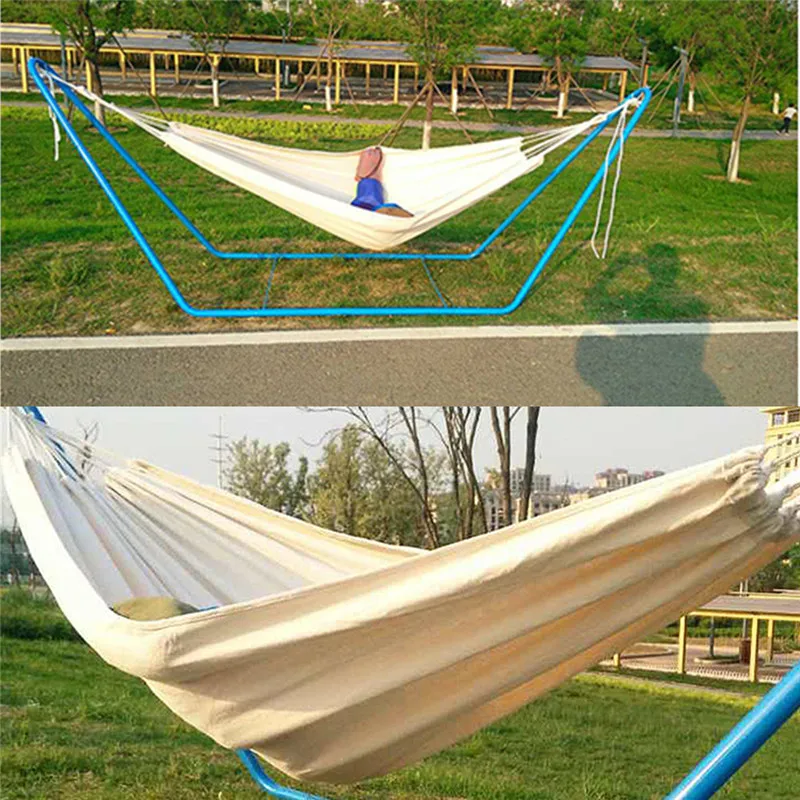 Outdoor camping hammock net high-strength parachute cloth hanging bed hunting sleep swing