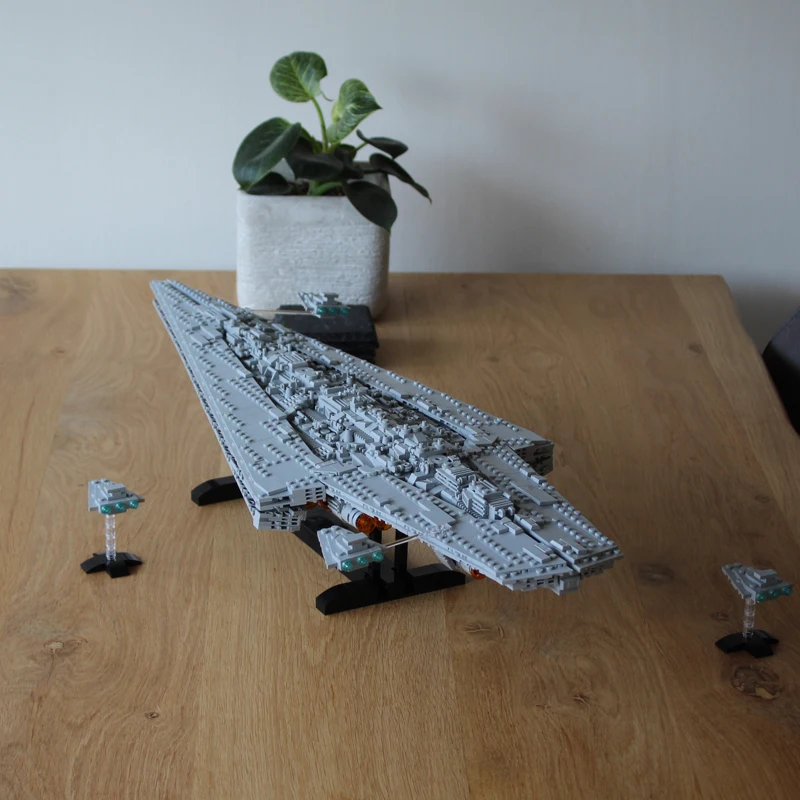 2131 Pieces Mocs Sets Star Movie Imperia Spaceship Executor-Class-Star Destroyer Stacking Block Bricks Kits Toys for Kids