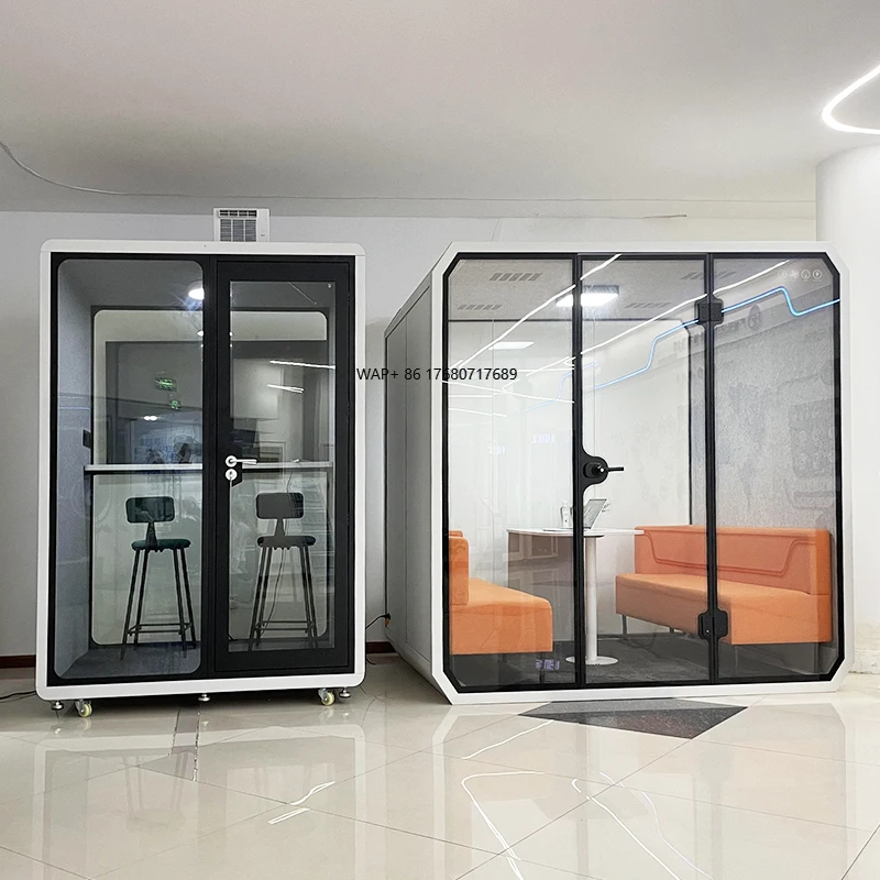 Custom Modern Aluminum Prefab Hotel Sleeping Pod Vocal Booth Acoustic Soundproof Multi-Pods Easy Transport Living Room Warehouse
