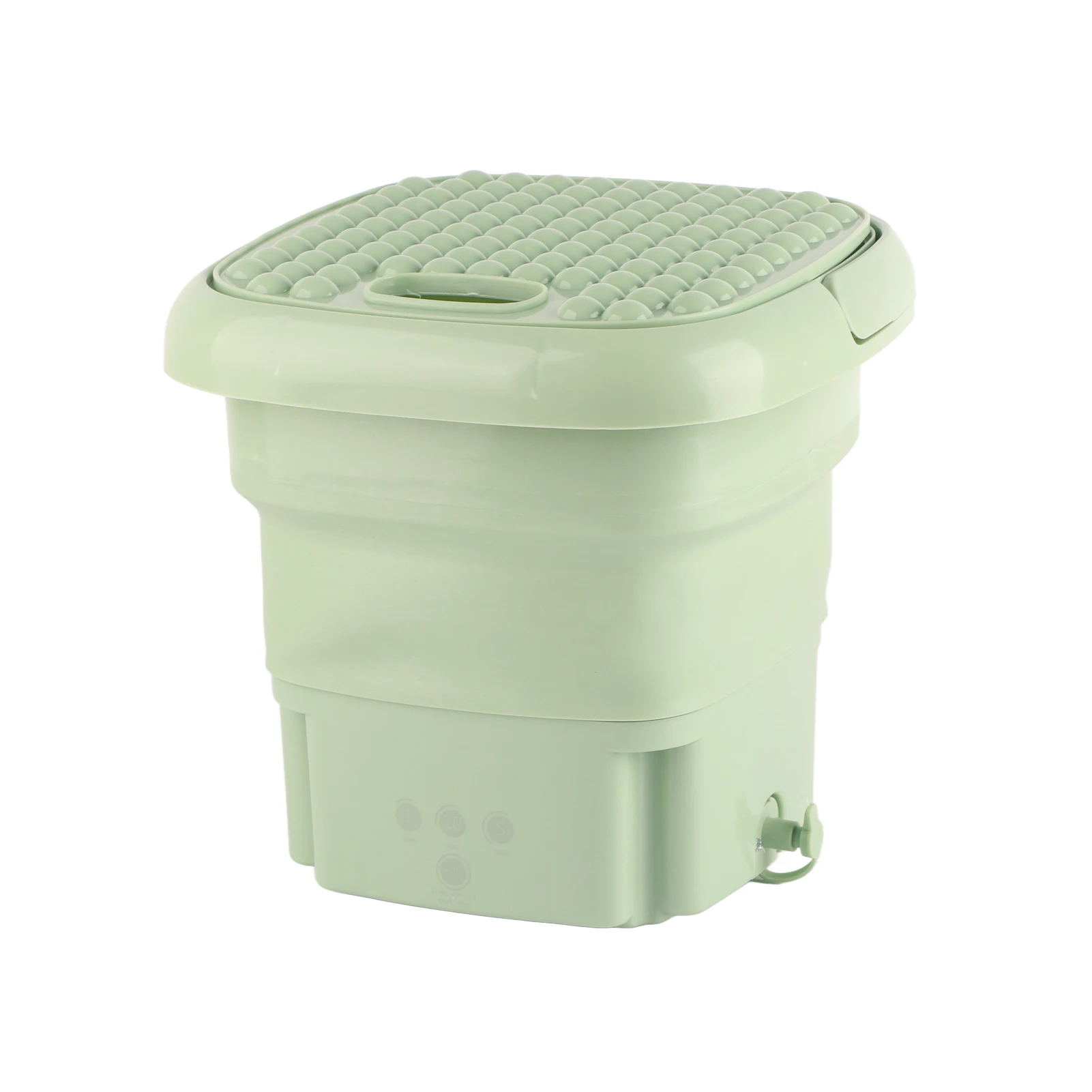 غسالة قابلة للطي محمولة 3 أوضاع للتنظيف العميق نصف غسيل أوتوماتيكي وغسالة تفريغ قابس أمريكي 110-240 فولت