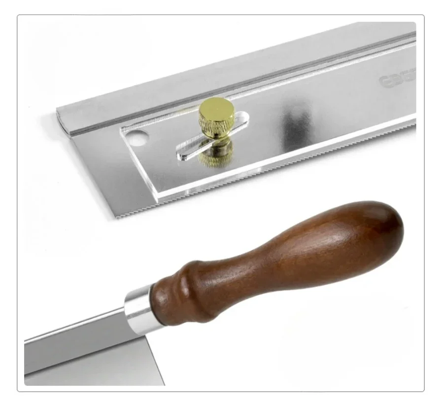 Guitar Fret Saw Acoustic Electric Guitar Fret Slot Saw Installing Fret Tool Making Repairing Saw Blade 0.55mm Wooden Handle