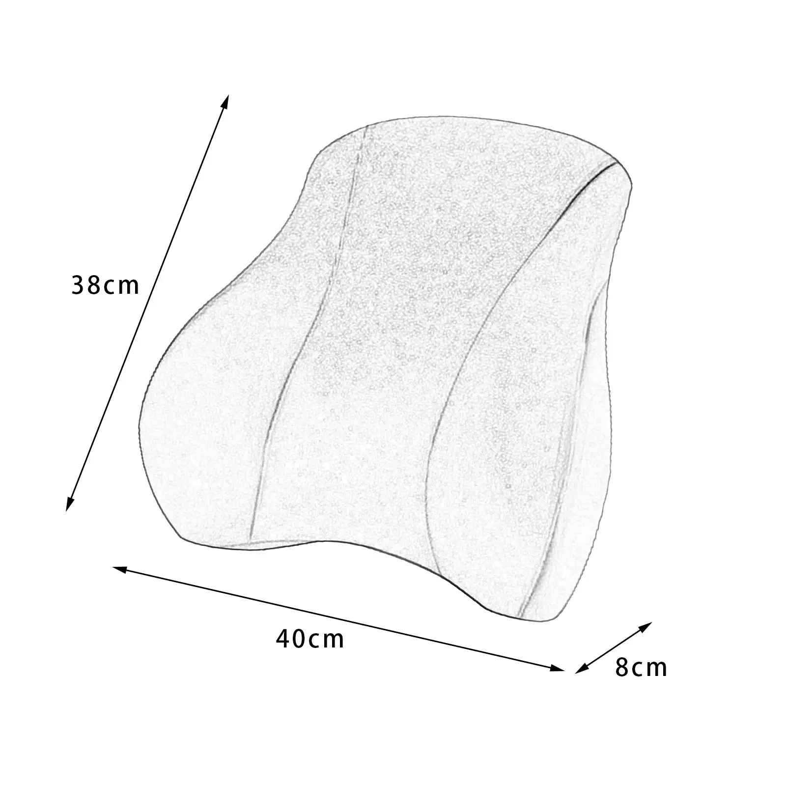 Picture 7: Support Pillow for Car Waist Pillow Lower Back Support Pillow for Tesla