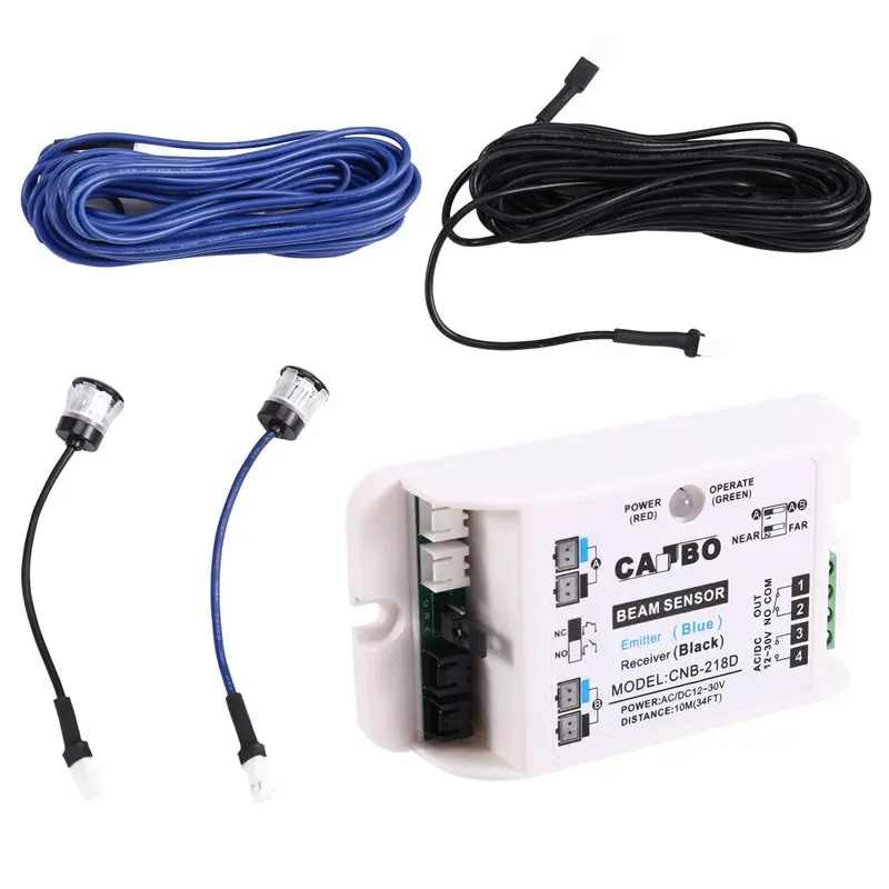 A52T White Photoelectric Sensor Detector For Auto-Door 10M/30FT Distance Single