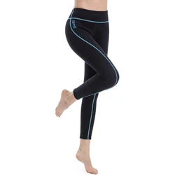 Leggings de sauna en néoprène pour femme, pantalon de combinaison, 2mm, garde au chaud pour l'eau, l'aérobic, la plongée, le surf, la natation, la plongée en apnée, le kayak, la plongée sous-marine