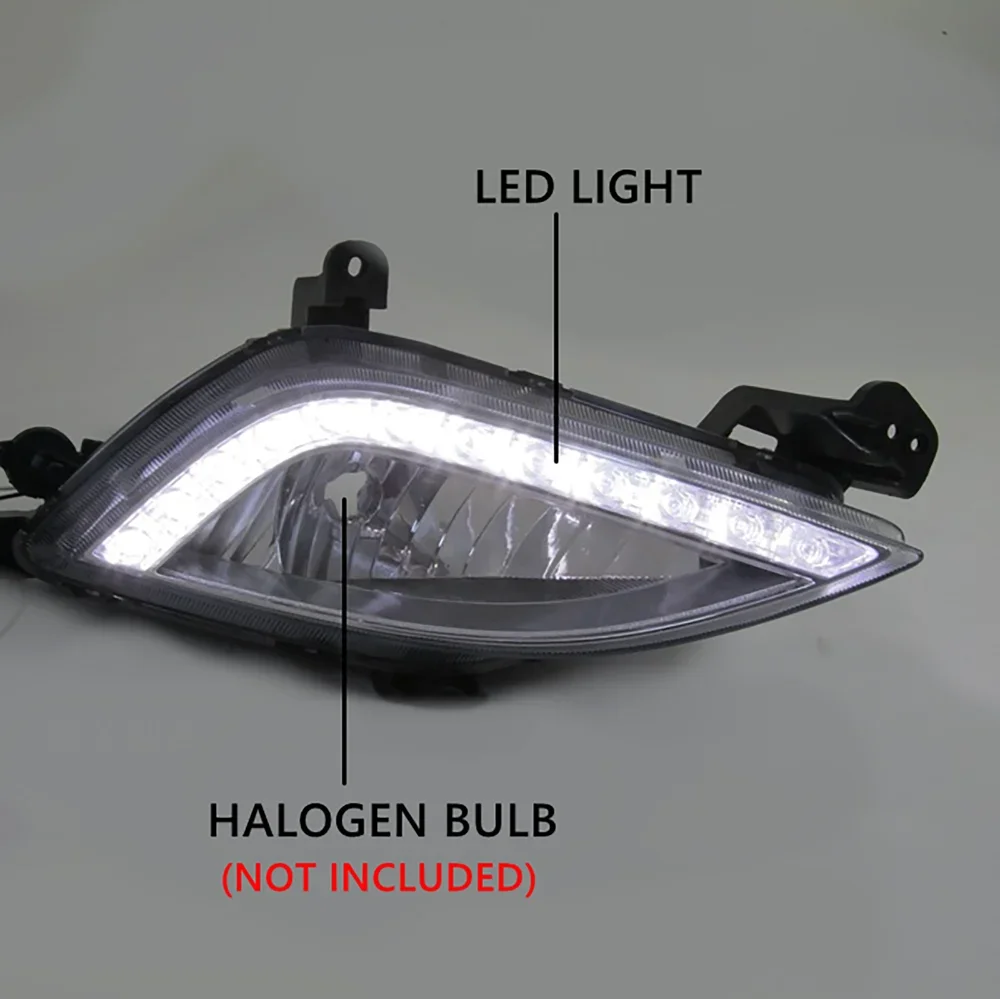 For Hyundai Elantra GT i30 2012-2016  LED Front Bumper Fog Lamp / Fog Lamp Frame Cover Bezel 92201A5100 92202A5100