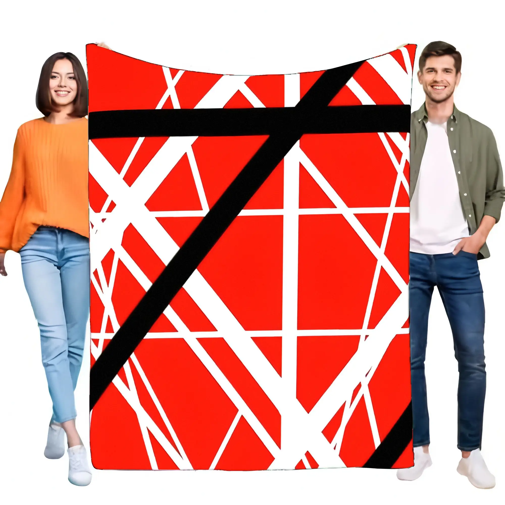 Modern Abstract Geometric Throw Blanket for Couch Elegant Lightweight Soft Bed Cover Stylish Home Décor Gift Ideal for All Seaso