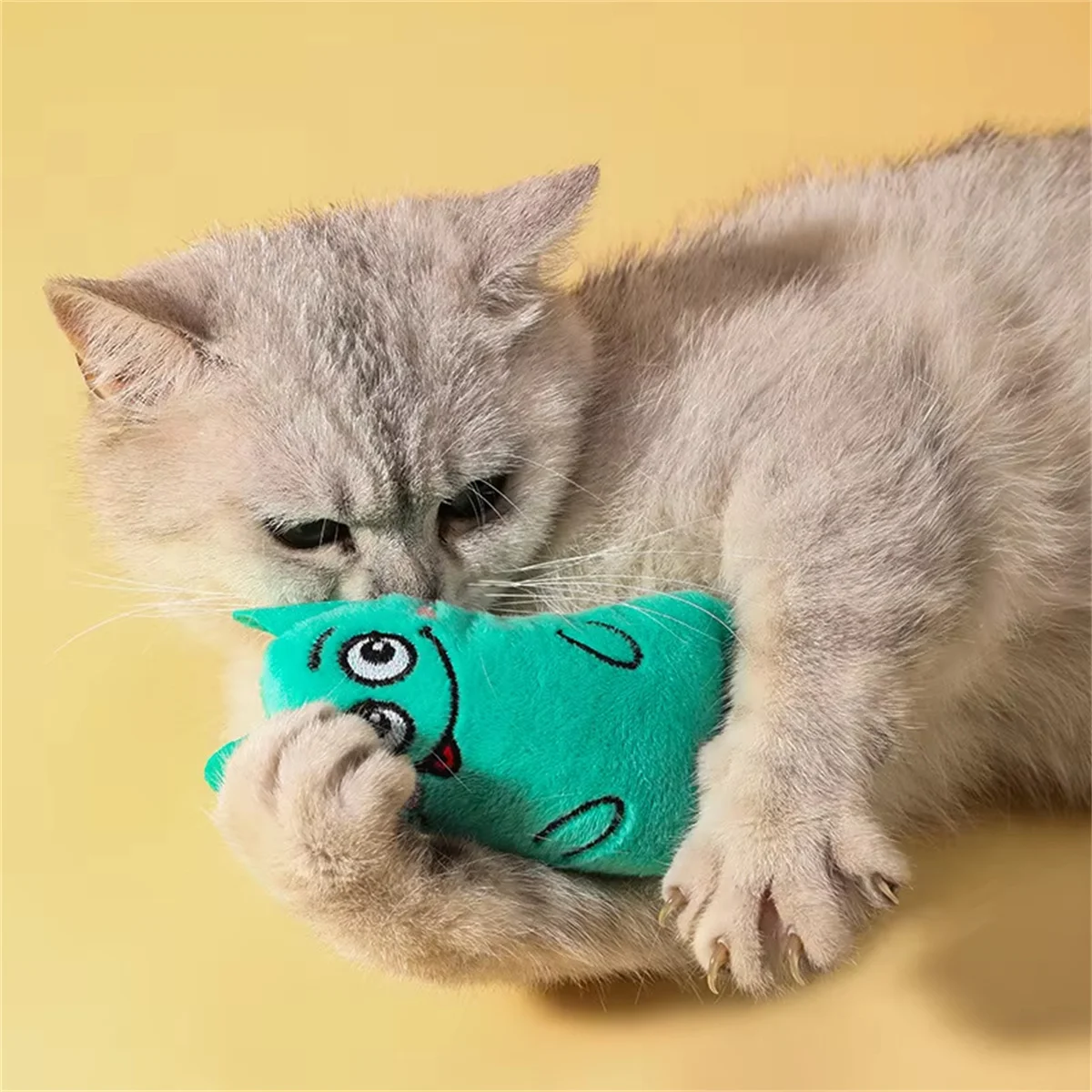 Teeth Grinding Catnip Cat Toy Interactive Plush Cats Toy Mouse Shape Chewing Claw Thumb Bite Cat Mint For Funny Cat Accessories