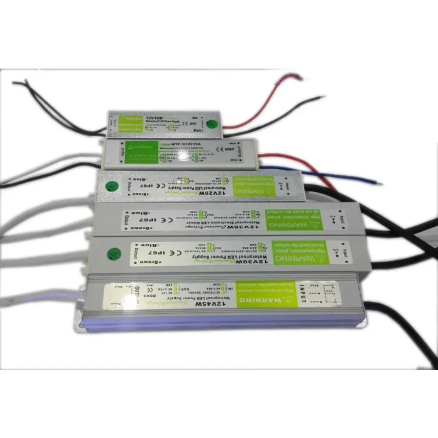 motorista conduzido ip67 impermeavel conduziu o transformador 12v 10w 20w 30w da fonte de alimentacao do interruptor conduziu a ca para a tira conduzida o 01