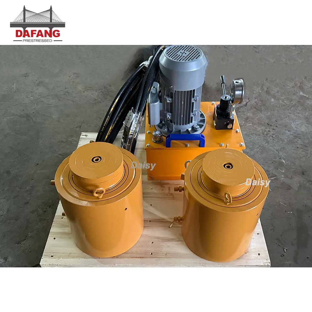 

China Manufacturer Hydraulic Cylinder Seals 5 Tons 100t 200 300 500 1000 Ton Electric Hydraulic Jack for Lifting Bridge