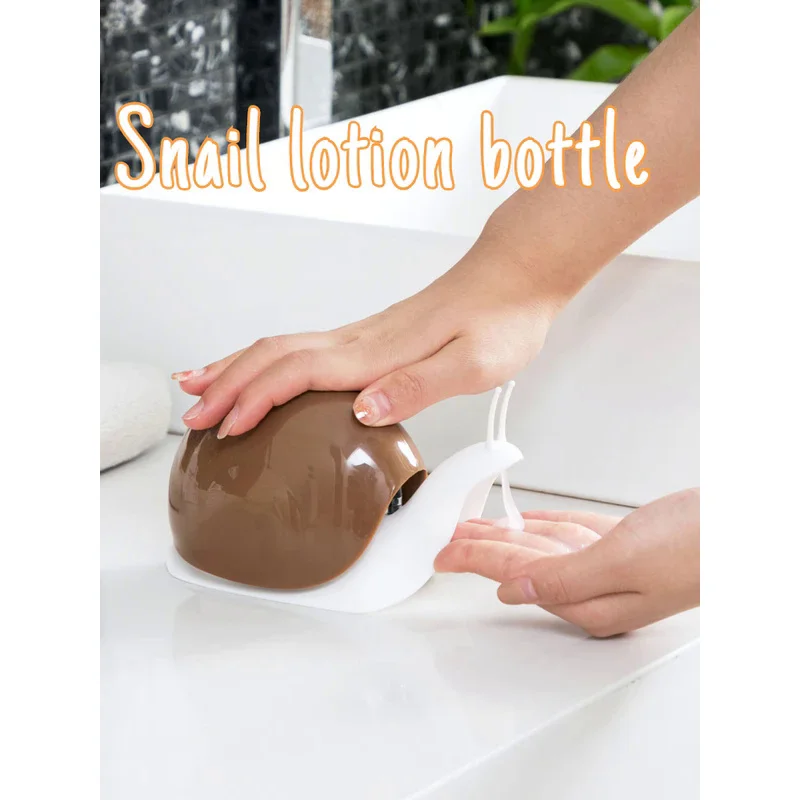 

Creative snail-shaped hand sanitizer Lotion dispenser bottle push-type shampoo lotion shower gel empty bottle