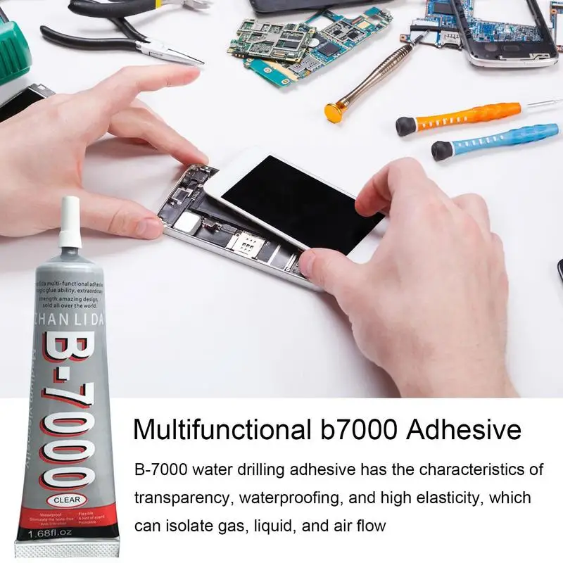 B7000 Adesivo Industrial Multiuso Transparente Contato Reparação de Telefone Adesivo Multiuso Jóias Strass Super Cola