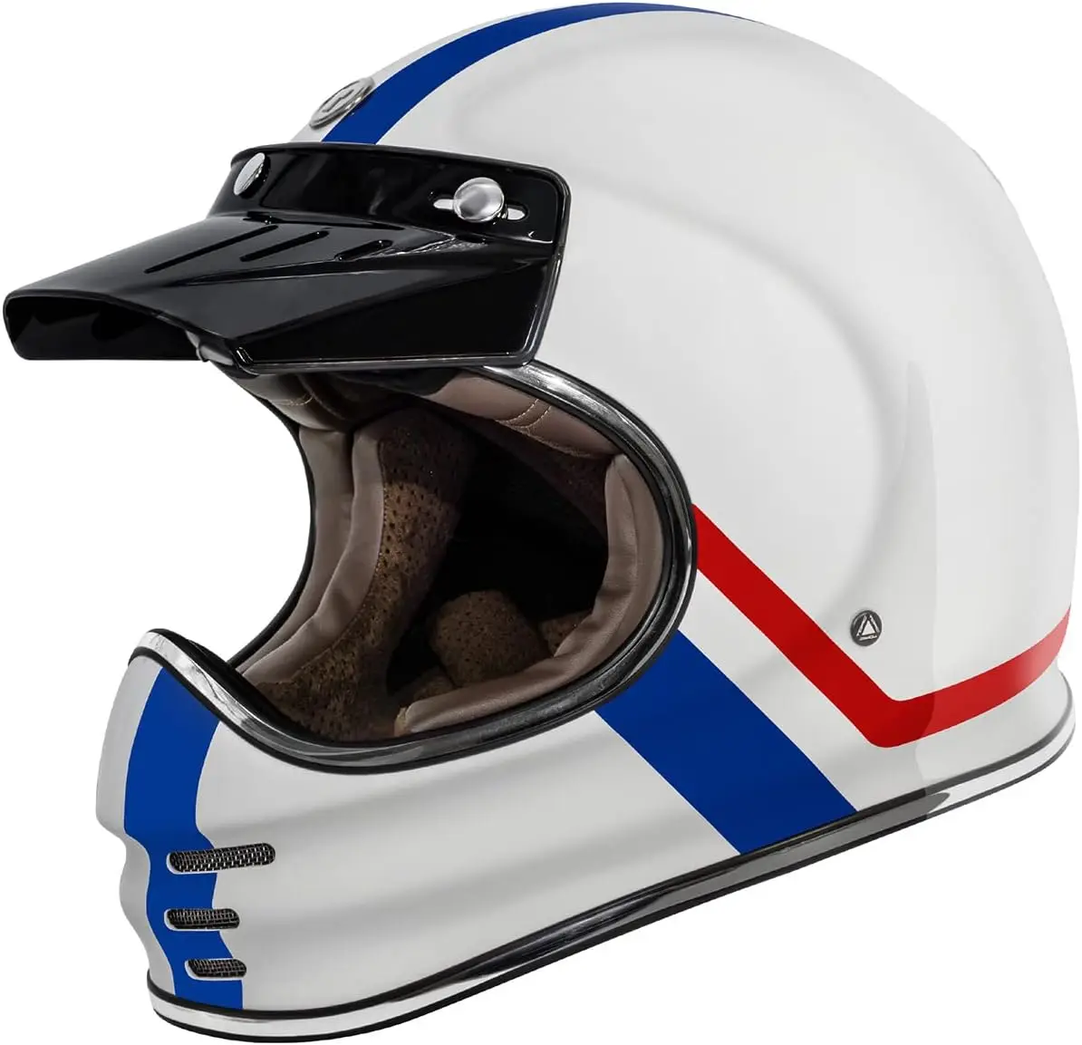 

T3/Baja Fiberglass Retro Classic Full-Face Moycle Helmet DOT & ECE Approved