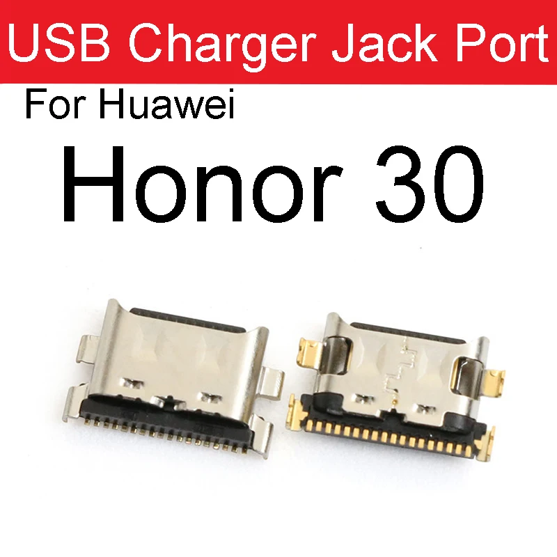 USB Charger Jack Port For Huawei Honor 10 20 Lite 20 30 V30 Pro 10i 20i 20s 30s V10 V20 V30 TypeC Dock Connector Charging Parts